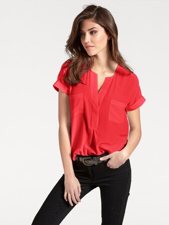 Bluse in Rot