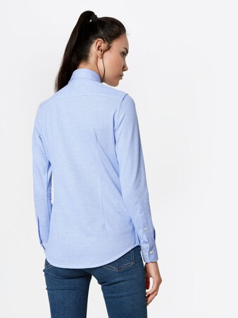 Polo Ralph Lauren Bluse 'HEIDI' in Blau & Weiß