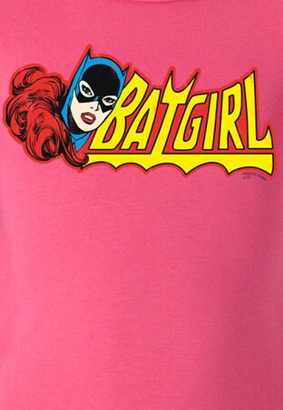 T-Shirt "Batgirl" in Rosa