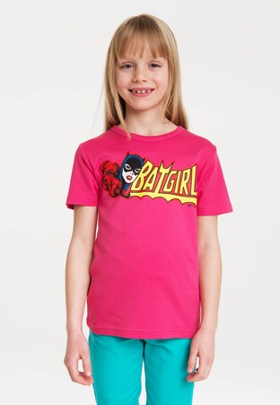 T-Shirt "Batgirl" in Rosa