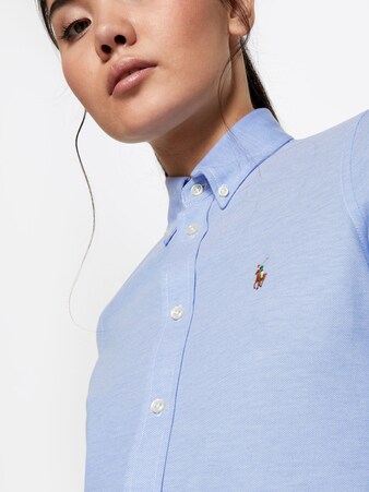 Polo Ralph Lauren Bluse 'HEIDI' in Blau & Weiß