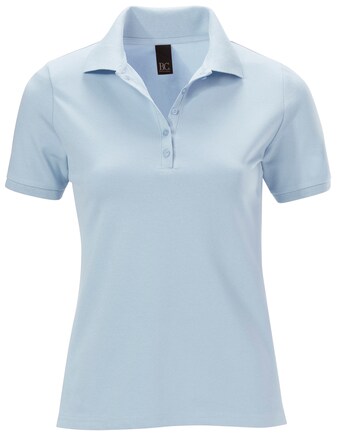 Poloshirt in Blau, Braun & Rosa